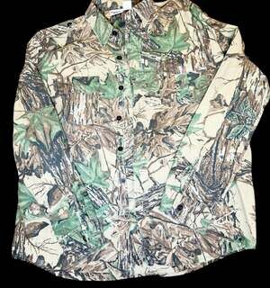 Vintage Sports Afield Realtree Camo Shirt XL Made in USA Hunting